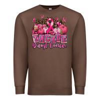 Chestnut tackle breast cancer with pumpkin Premium Sweatshirt - AdoDesignShop