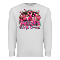 Dove Grey tackle breast cancer with pumpkin Premium Sweatshirt - AdoDesignShop