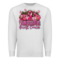 Oatmeal Heather tackle breast cancer with pumpkin Premium Sweatshirt - AdoDesignShop