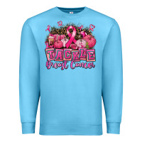 Ocean Blue tackle breast cancer with pumpkin Premium Sweatshirt - AdoDesignShop