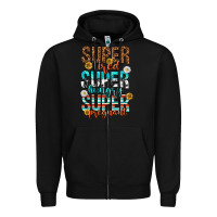 Black super tired super hungry super pregnant Zipper Hoodie - texasbilliewilder