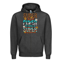 Charcoal Heather super tired super hungry super pregnant Zipper Hoodie - texasbilliewilder