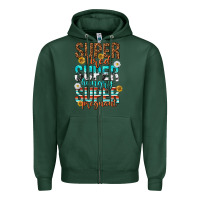 Sports Green super tired super hungry super pregnant Zipper Hoodie - texasbilliewilder