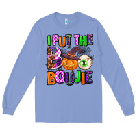 Colony Blue Hallowen Boo Long Sleeve Tee - AdoDesignShop