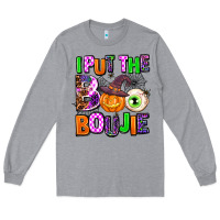 Heather Grey Hallowen Boo Long Sleeve Tee - AdoDesignShop