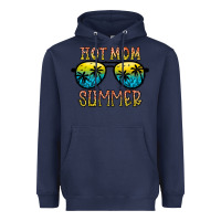 Navy hot mom summer Heavyweight Hoodie - CowhideDigitalArt