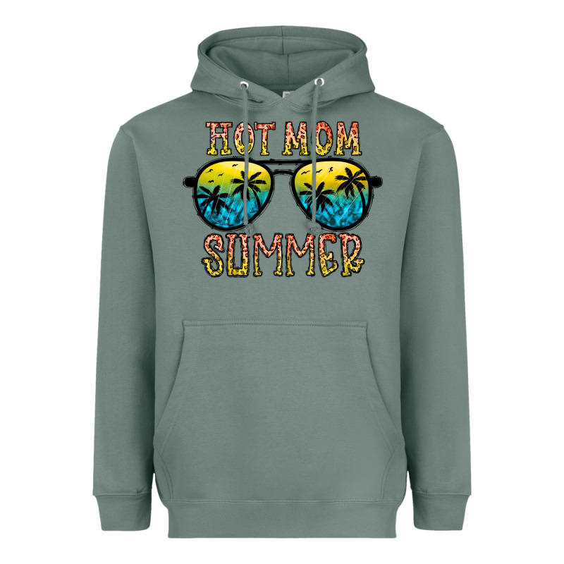 Hot Mom Summer Heavyweight Hoodie by CowhideDigitalArt | Teevron