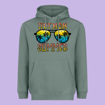 Hot Mom Summer Heavyweight Hoodie Designed By Cowhidedigitalart