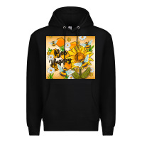 Black bee happy Premium Hoodie - MaliasSmallBusiness