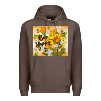 Coffee bee happy Premium Hoodie - MaliasSmallBusiness