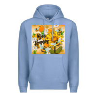 Colony Blue bee happy Premium Hoodie - MaliasSmallBusiness