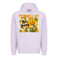 Lilac bee happy Premium Hoodie - MaliasSmallBusiness