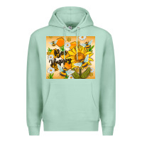 Seafoam bee happy Premium Hoodie - MaliasSmallBusiness