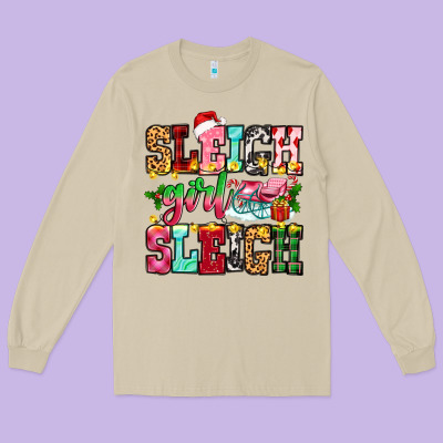 Sleigh Girl Sleigh Long Sleeve Tee Designed By Zillion Design Studio