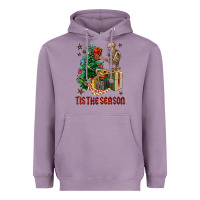 Lavender Skeleton tis the season Heavyweight Hoodie - FaDigitalArtStudio