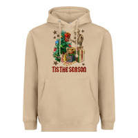 Mushroom Skeleton tis the season Heavyweight Hoodie - FaDigitalArtStudio
