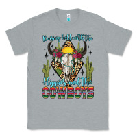 Heather Grey raising hell with the hippies and the cowboys Classic Tee - Zillion Design Studio