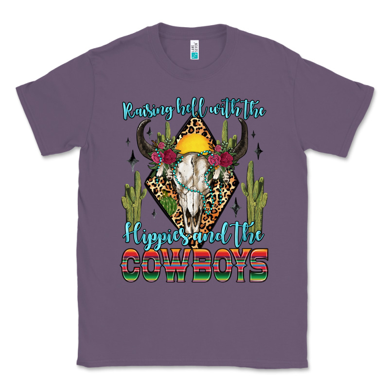 Raising Hell With The Hippies And The Cowboys Classic Tee by Zillion Design Studio | Teevron