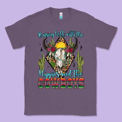 Classic Tee raising hell with the hippies and the cowboys