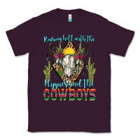 Plum raising hell with the hippies and the cowboys Classic Tee - Zillion Design Studio