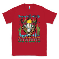 Red raising hell with the hippies and the cowboys Classic Tee - Zillion Design Studio