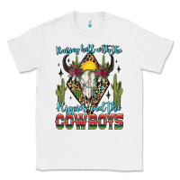 White raising hell with the hippies and the cowboys Classic Tee - Zillion Design Studio