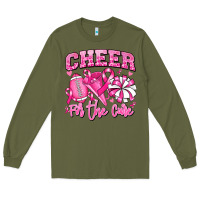 Army Green cheer for the cure american football Long Sleeve Tee - RanaPortraitStore