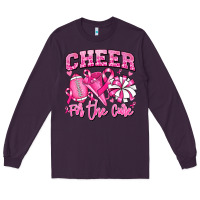 Plum cheer for the cure american football Long Sleeve Tee - RanaPortraitStore