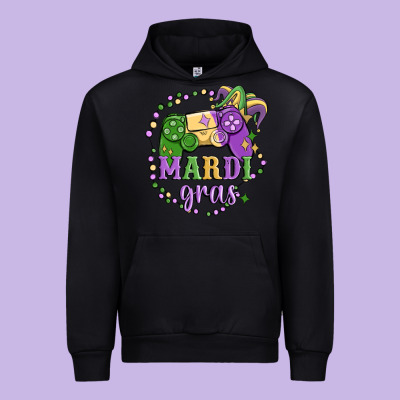 Mardi Gras Game Urban Hoodie Designed By Maliassmallbusiness