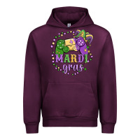 Mauve Wine mardi gras game Urban Hoodie - MaliasSmallBusiness