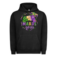 Pigment Black mardi gras game Urban Hoodie - MaliasSmallBusiness