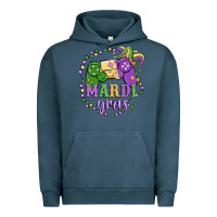 Pigment Midnight Navy mardi gras game Urban Hoodie - MaliasSmallBusiness