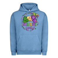 Pigment Pebble Blue mardi gras game Urban Hoodie - MaliasSmallBusiness