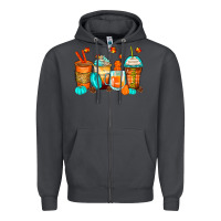 Smoke thankful coffee cups Zipper Hoodie - Zillion Design Studio
