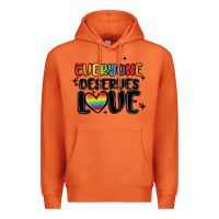 Everyone Deserves Love Premium Hoodie | Teevron