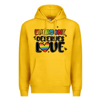 Lemon everyone deserves love Premium Hoodie - MaliasSmallBusiness