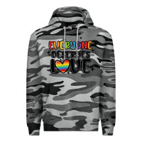 Slate Camo everyone deserves love Premium Hoodie - MaliasSmallBusiness