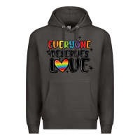 Smoke everyone deserves love Premium Hoodie - MaliasSmallBusiness