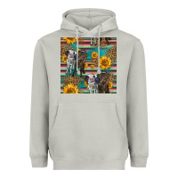 Moon Dust two cute heifers seamless pattern Heavyweight Hoodie - HRA Design Shop