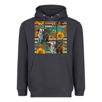 Smoke two cute heifers seamless pattern Heavyweight Hoodie - HRA Design Shop