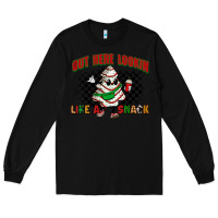 Black out here lookin like a snack Long Sleeve Tee - Zillion Design Studio