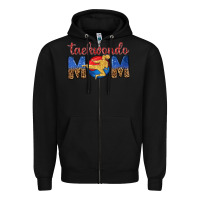 Black taekwondo mom Zipper Hoodie - texasbilliewilder