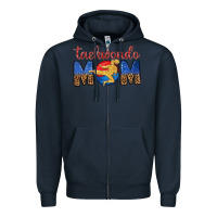 Navy taekwondo mom Zipper Hoodie - texasbilliewilder