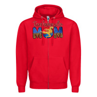 Red taekwondo mom Zipper Hoodie - texasbilliewilder