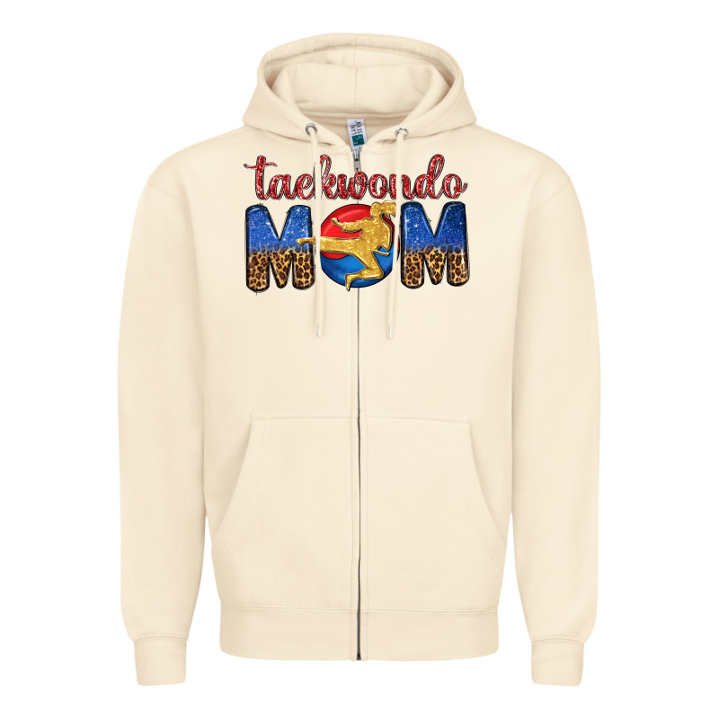 Taekwondo Mom Zipper Hoodie by texasbilliewilder | Teevron