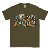 Army Green x ray Classic Tee - Zillion Design Studio