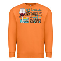 Carrot all i need are books and wine Premium Sweatshirt - JahusDesignShop