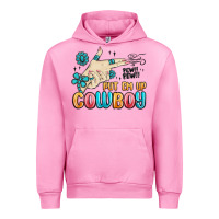 Fuchsia Pink western turquoise put em up cowboy Urban Hoodie - MaliasSmallBusiness