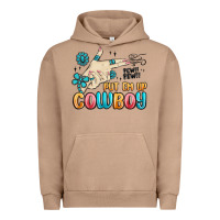 Pigment Burro western turquoise put em up cowboy Urban Hoodie - MaliasSmallBusiness