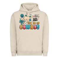 Pigment French Oak western turquoise put em up cowboy Urban Hoodie - MaliasSmallBusiness